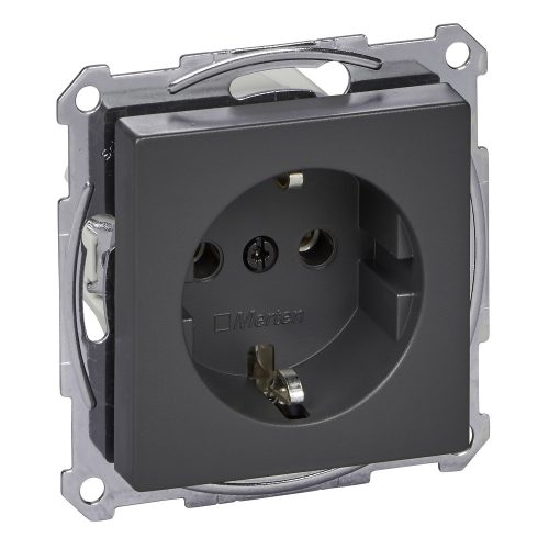 MTN2301-0414 MERTEN 2P+F csatlakozóaljzat, rugós, 16A, System-M, antracit
