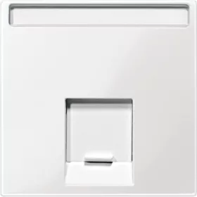   MTN469819 MERTEN Fedlap, 1xRJ45 aljzathoz, System-M, polárfehér