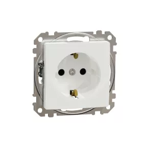   SCHNEIDER SDD111021 SEDNA 2P+F csatlakozóaljzat biztonsági zsaluval, csavaros bekötés, 16A, fehér