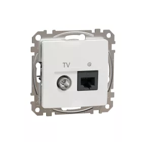   SCHNEIDER SDD111469T SEDNA TV/RJ45 Cat6 UTP kombinált aljzat, fehér