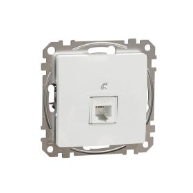 SCHNEIDER SDD111491 SEDNA 1xRJ11 aljzat, fehér