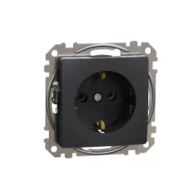   SCHNEIDER SDD114025 SEDNA 2P+F csatlakozóaljzat, csavaros bekötés, 16A, antracit