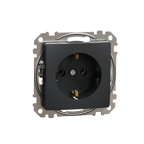SDD114025 SEDNA 2P+F csatlakozóaljzat, csavaros bekötés, 16A, antracit