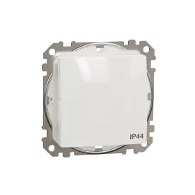   SCHNEIDER SDD211101 SEDNA Egypólusú kapcsoló, rugós bekötés, 10AX, IP44, fehér