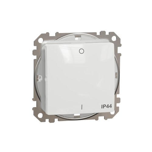 SDD211102 SEDNA Kétpólusú kapcsoló, rugós bekötés, 10AX, IP44, fehér