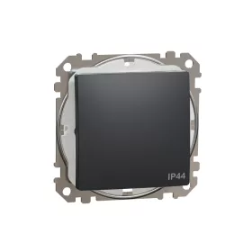   SCHNEIDER SDD214106 SEDNA Váltókapcsoló, rugós bekötés, 10AX, IP44, antracit