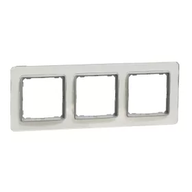   SCHNEIDER SDD360803 SEDNA ELEMENTS Hármas keret, univerzális, opál