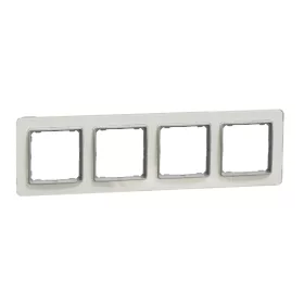   SCHNEIDER SDD360804 SEDNA ELEMENTS Négyes keret, univerzális, opál