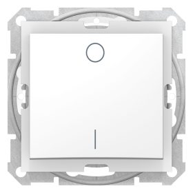   SEDNA Kétpólusú kapcsoló, rugós bekötés, 10AX, IP44, fehér SDN0200321 KIFUTÓ