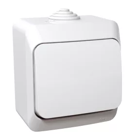   SCHNEIDER WDE000511 CEDAR PLUS Egypólusú nyomó, IP44, fehér (101N)