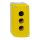Harmony XALK tokozat vészleállítóhoz, sárga, üres, 3 kivágás XALK03