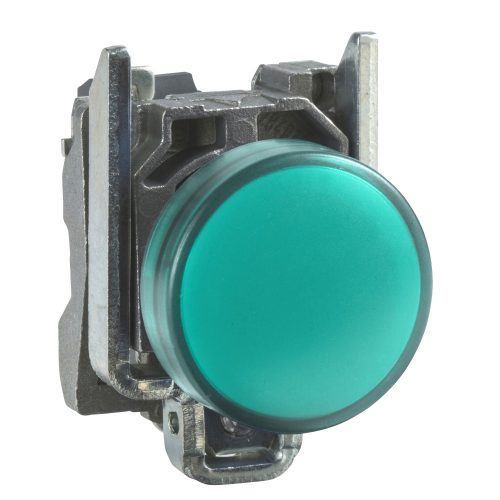 XB4BVM3 Harmony komplett fém LED jelzőlámpa, Ø22, 230VAC, zöld
