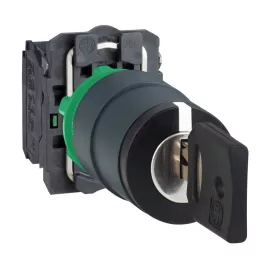   SCHNEIDER XB5AG03 Harmony komplett műanyag kapcsoló, Ø22, 455 kulcsos, 3 állású, 2NO