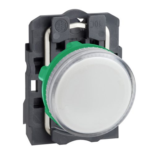 XB5AV61 Harmony komplett műanyag BA9s foglalatos jelzőlámpa, Ø22, 250V, fehér