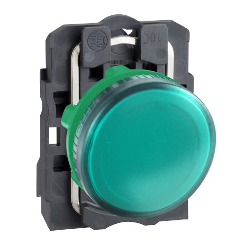 XB5AV63 Harmony komplett műanyag BA9s foglalatos jelzőlámpa, Ø22, 250V, zöld