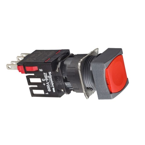 XB6CA45B Harmony XB6 Ø16 komplett nyomógomb piros NO/NC