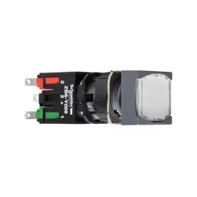  SCHNEIDER XB6CW1B1B Harmony XB6 Ø16 komplett világító nyomógomb, szögletes, fehér