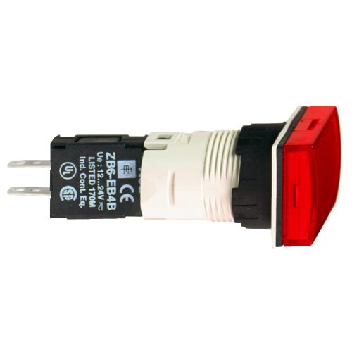 XB6DV4BB Harmony XB6 Ø16 komplett jelzőlámpa, szögletes, piros