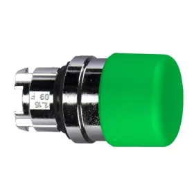   SCHNEIDER ZB4BC34 Harmony fém Ø30 gombafejű nyomógomb fej, Ø22, visszatérő, zöld