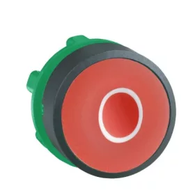   SCHNEIDER ZB5AA432 Harmony műanyag nyomógomb fej, Ø22, visszatérő, piros, "O"