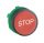 ZB5AA434 Harmony műanyag nyomógomb fej, Ø22, visszatérő, piros, "STOP"