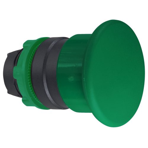 Harmony műanyag Ø40 gombafejű nyomógomb fej, Ø22, visszatérő, zöld ZB5AC3