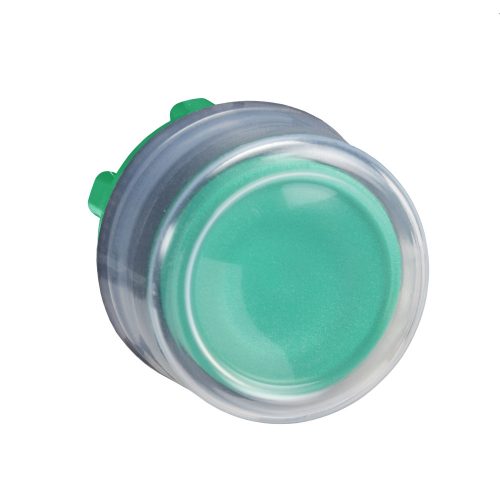 Harmony műanyag nyomógomb fej, Ø22, visszatérő, kiemelkedő, gumisapkás, zöld ZB5AP3