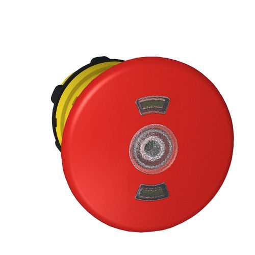 Harmony műanyag világító vészkioldó nyomógomb fej, Ø22, húzásra kioldó, Ø40 gombafejű, piros ZB5AT8643M
