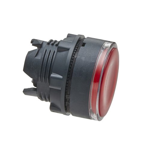 Harmony műanyag világító nyomógomb fej, Ø22, visszatérő, beépített LED-hez, piros ZB5AW343