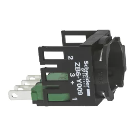   SCHNEIDER ZB6Z1B Harmony XB6 Nyomógomb vil.választókapcsoló aljzat, 1NO