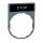 ZBY2304C0 Harmony címketartó 30x40 mm, Ø22 készülékekhez, 8x27 mm felirati címkével, STOP, szürke perem