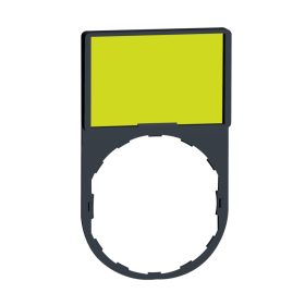   SCHNEIDER ZBY6102 Harmony címketartó 30x50 mm, Ø22 készülékekhez, 18x27 mm jelöletlen felirati címkével, fehér/sárga
