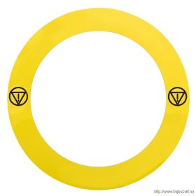   SCHNEIDER ZBY8L140 Harmony sárga köralakú felirati tábla, Ø90, ZB5AS84W** vészleállítóhoz, logóval, felirat nélkül