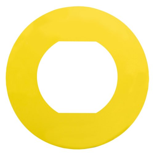 ZBY9101M Harmony sárga köralakú felirati tábla, Ø60, vészkapcsolóhoz, felirat nélkül, ZBZ16** védőgallérhoz
