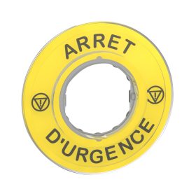 SCHNEIDER ZBY9120 3D felirati címke ARRET D URGENCE