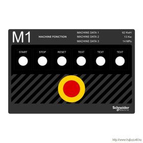   SCHNEIDER ZBYLEG302001 Harmony kezelőpanel maszk, 300x200mm, sablon