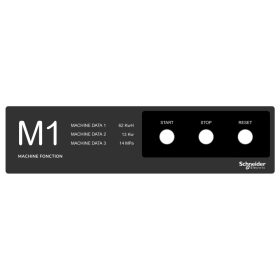   SCHNEIDER ZBYLEG401001 Harmony kezelőpanel maszk, 400x100mm, sablon