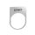 ZBYM2303 Harmony felirati tábla, 30x40 mm, fém, Ø22 készülékekhez, gravírozott, START