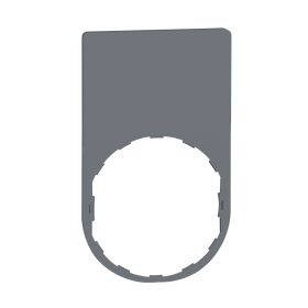   SCHNEIDER ZBYP6101C0 Harmony felirati tábla, 30x50 mm, műanyag, Ø22 készülékekhez, gravírozható, szürke perem