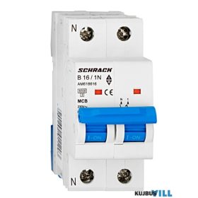 SCHRACK AM618216 Kismegszakító AMPARO 6kA B 16A 2p