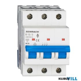   SCHRACK AM618313 Kismegszakító AMPARO 6kA, B 13A, 3 pólusú