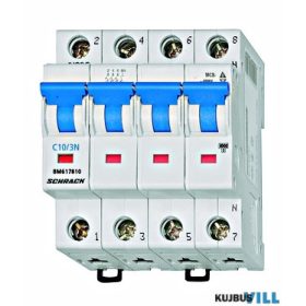 SCHRACK BM617806 Kismegszakító, C 6A, 3+N, 6kA