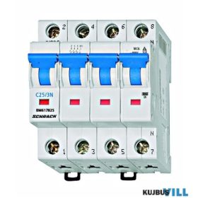 SCHRACK BM617825 Kismegszakitó C25/3+N 6kA