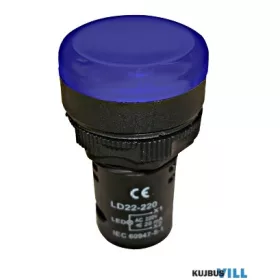   SCHRACK BZ501217ME Kompakt LED-es jelzőlámpa, kék, 230V AC KIFUTÓ