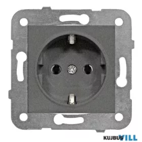   SCHRACK EV111001 Dugaszoló aljzat, rugós csatlakozás, antracit