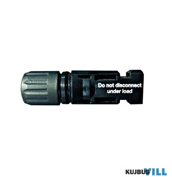 SCHRACK PVA11000 Kuplung csatlakozódugó MC4 4-6mm, D=5,5-9mm