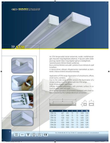 STM-136 lámpatest