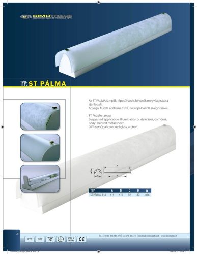 ST-PÁLMA-118 lámpatestKIFUTÓ