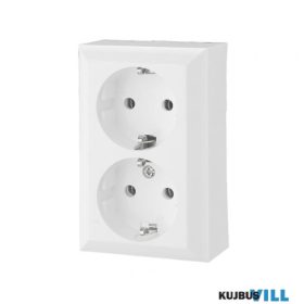   0311H 2 férõhelyes földelt aljzat, beltéri, Business Line IP20