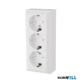   0312H 3 férõhelyes földelt aljzat, beltéri, Business Line IP20